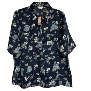 Vintage‎ Floral Button Down Shirt